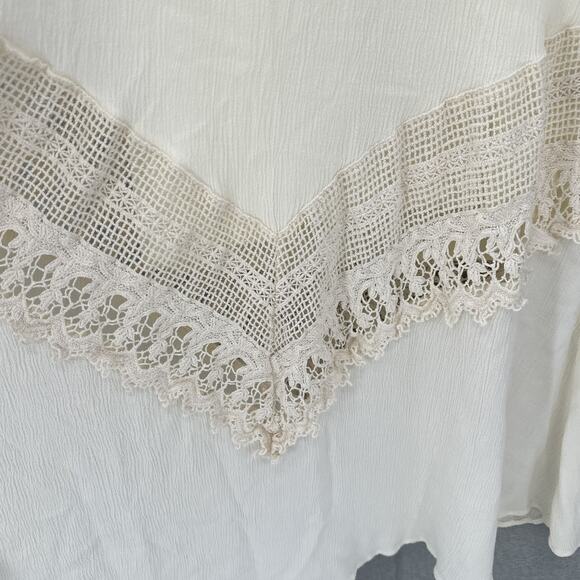 Trendology Dress Womens Small Lace Y2K Crochet Boho Festival Midi Strappy Summer - Picture 5 of 12